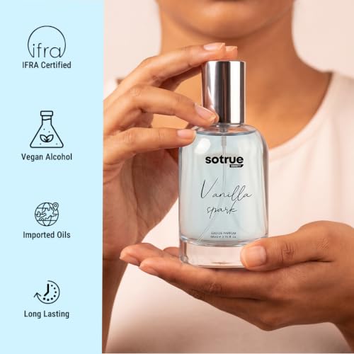 Image of Sotrue Vanilla Spark Perfume for Women | Long Lasting | Gift for Women | Premium Fragrance | EDP | 50ml