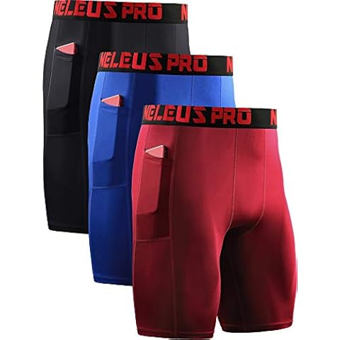 NELEUS Men's Compression Shorts 3 Pack Cover