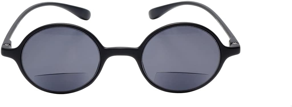 Calabria 721SB Flexie Round Bifocal Sunglasses Men Women Reading Sunglass Bi-Focal Readers Flexible Slim Lightweight Durable