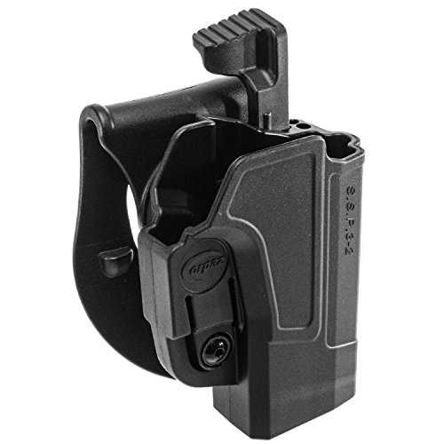 ORPAZ Defense tactique Active Rétention sécurité Holster avec Thumb release, ROTO rotation Paddle / ceinture étui pour Sig Sauer p320/ P250 Full Size and Compact pistolet