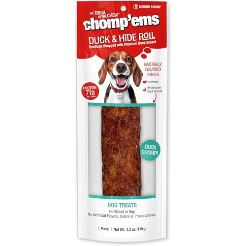 Chomp’ems Premium Beefhide Chew for Dogs, 1 Chew