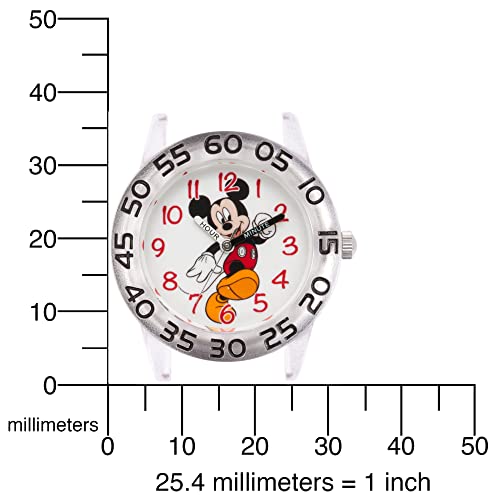 Disney Mickey Mouse Kids' Plastic Time Teacher Analog Quartz 3D Strap Watch #TOP4