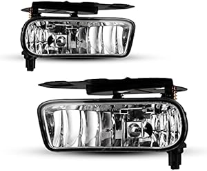 AUTOWIKI Fog Lights For 2002-2006 Cadillac Escalade, 2003-2005 Cadillac Escalade ESV OEM Replacement Fog Lamps 2PCS With Clear Lens
