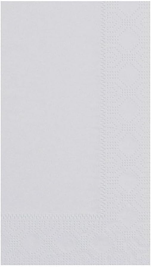 Hoffmaster 180518 Dinner Napkin, Regal Embossed, 2-Ply, 1/8 Fold, 17" Length x 15" Width, Dove Gray (8 Packs of 125)