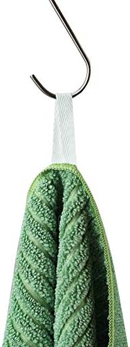 gryeer Microfibre Tea Towels, Super Absorbent, Soft and Thick Kitchen Towels, One Side Ribbed One Side Smooth, 45x65cm, Pack of 8, Green