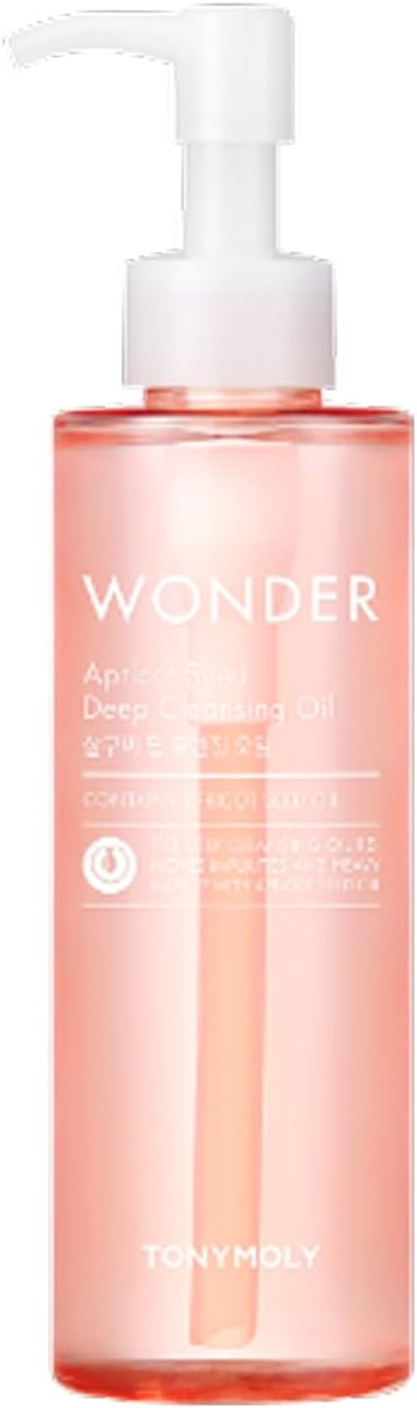 TONYMOLY Wonder Olejek do czyszczenia pestek moreli, 190 ml | Głębokie oczyszczanie i nawilżanie