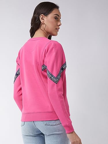 Image of Modeve Women Magenta Printed Sweatshirt for Winter
