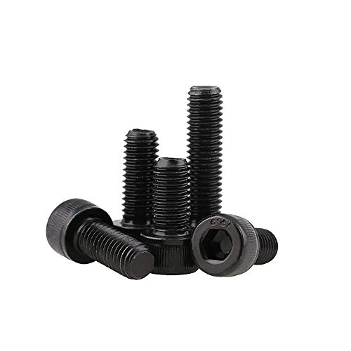 Tornillos hexagonales M6 x 35 negros DIN 912