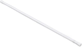 Fantasia Spring Tension Curtain Rod, 28-48 in, Brass, Telescoping