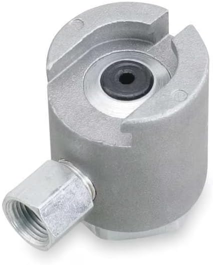 Button Head Coupler, 7/8 in, For Use With 7/8 in Button Head Grease Fittings, Silver, 3APG5-A