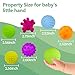 ROHSCE Sensory Balls for Baby Sensory Baby Toys 6 to 12 Months for Toddlers 1-3, Bright Color Textured Multi Soft Ball Gift Sets, Montessori Toys for Babies 6-12 Months Infant Toys (6 Pack)