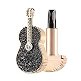 Kuashidai 3 farbige Lippenstift Violin Design Matte Nebel Lippenstift wasserdicht Matte rot Lippenstift für Frauen, 3,8g