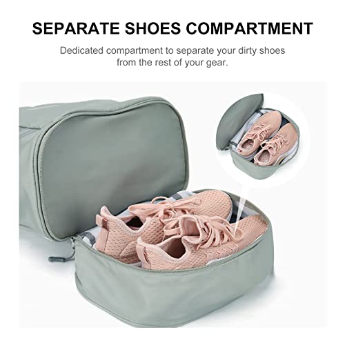 Gym Backpack For Women With Shoes Compartment & Wet Pocket, Large Travel Laptop Backpack Waterproof, Sports Backpack Gym Bag,Green #TOP2