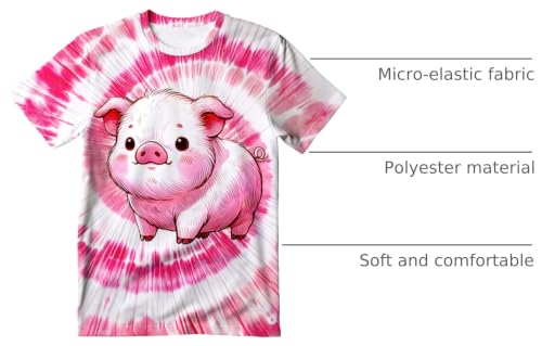 Image of Kids Tie Dye T-Shirt,Children Hippies Senior Tie Dye Tee Tshirt for Boys Girls