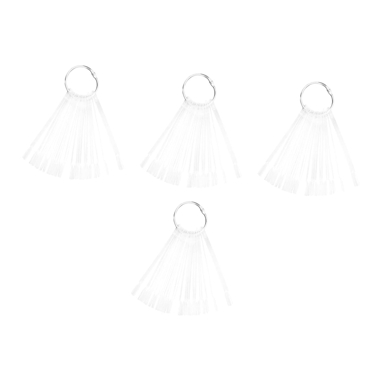 150pcs Fan Shaped Nail Display Boards for Polish Color Practice