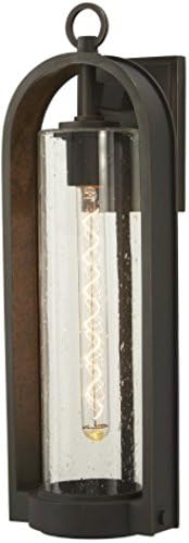 Minka LaveryOutdoor Wall Light 72453-143C Kamstra Exterior Wall Lantern, 1-Light 60 Watts, Oil Rubbed Bronze