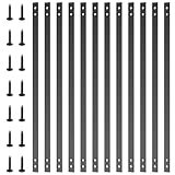 Akenow Deck Balusters, 32.25'x1' Metal Deck Spindles,61 Pack Staircase Baluster with Screws,Flat Straight Deck Railing for Wood and Composite Deck, Stylish Baluster for Outdoor Stair Deck Porch