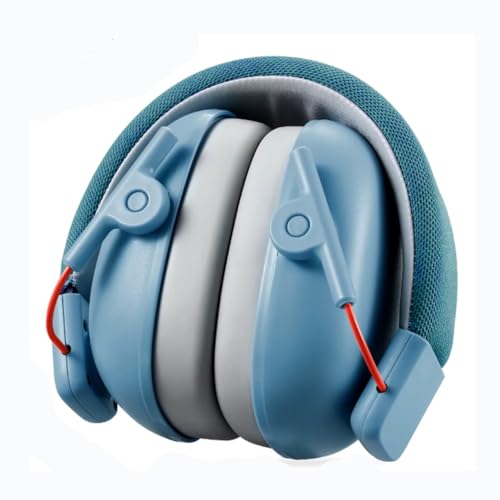 Abafador de Ruídos Infantil, Protetor Auricular para Autismo, Fone Anti-Ruído, Azul
