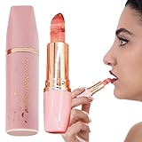 ⋠Regalo único: el lápiz labial Jelly con flores reales incorporadas es elegante y único, perfecto para su esposa o novia en Navidad, Día de San Valentín o Aniversario.