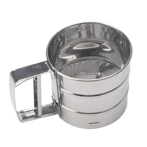 Tamis à farine pour la pâtisserie, Tamis à farine | Shaker à farine pour la pâtisserie | Tamis à sucre glace | Passoire à mailles réutilisable | Tamis à poudre en acier inoxydable | Fournitures de