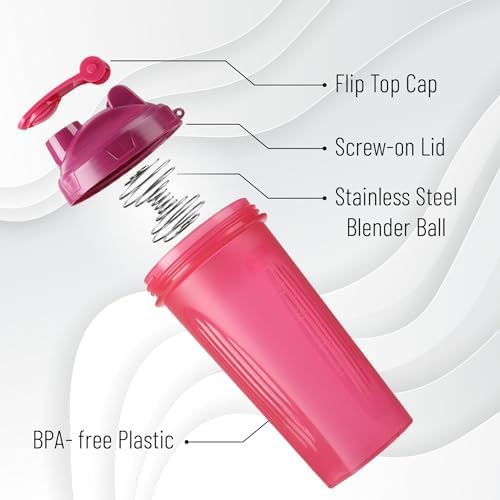 Mr. Pen - 단백질 믹스용 셰이커 병, 828ml(28온스), 4팩 — 사진 4