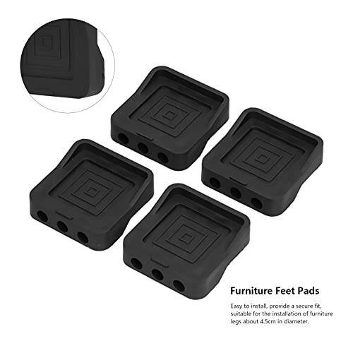 Bordstract 4 Peças Almofadas De Borracha Antivibração, Almofadas De Aumento Fixas Antiderrapantes Pa