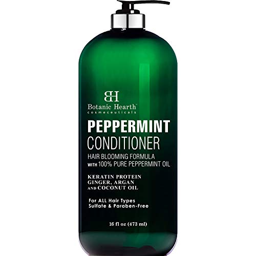 Botanic Hearth Peppermint Hair Conditioner - Hair Conditioner For Dry Damaged And Color Treated Hair - Volumizing Conditioner For Fine And Thin Hair - Paraben & Sulfate Free - Men & Women - 16 Fl Oz #TOP14