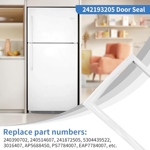 242193205 Refrigerator Freezer Door Gasket Replacement For Frigidaire Crosley Fridge Freezer Door Seal Replaces 240390702, 240514607, 241872505, 5304439522, 3016407, AP5688450, PS7784007, EAP7784007 by reedaw - Image 3