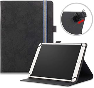 TOPCASE for 10 10.1 Inch Universal Tablet Case, Cover Fits Dragon Touch/Tianyida TYD/ibowin/PRITOM/PADGENE/QIMAOO/TECLAST/Fusion5/Blackview/Bush/Alba/qunyiCO/neocore/AWOW 10 Inch Android Tablet,Black
