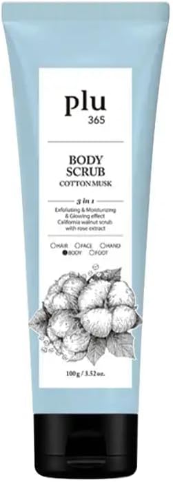 Plu 365 Body Scrub Cotton Musk 100 gr Pamuk Çiçekli Vücut Peelingi