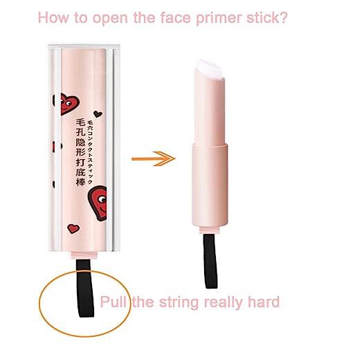 Wfwj 2 Pcs Magical Pore Eraser Waterproof Face Primer Stick,Matte Face Primer,Invisible Pore Primer Stick,Blur Stick Primer For Hides Pores,Moisturizes And Smoothes Skin. #TOP6
