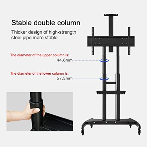 Soporte móvil para TV 55-80 pulgadas con ruedas miniatura 4