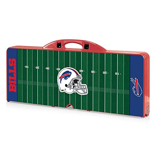 Image of Picnic TIME NFL Football Field Folding Picnic Table, Camping Table, Outdoor Table with Umbrella Hole