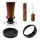 53mm Spring Loaded Espresso Tamper Kit with WDT Tool Dosing Ring and Tamping Mat for 53mm Portafilter Home Coffee Machines