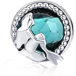 Abalorios en Plata de Ley 925 compatible con pulsera Pandora (Sirenita)