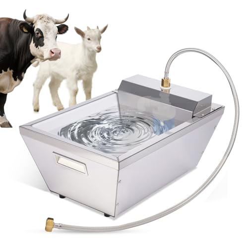 Agua AutomáTica Del Ganado,Agua AutomáTica Del Caballo De 13 Litros,Dispensador AutomáTico De Agua Para Perros Al Aire Libre,Aguador De Auto Llenado Inoxidable Para Perros Grandes,Ganado,Caballo,Cabra