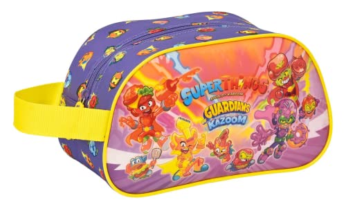 Neceser Safta Escolar Infantil Mediano con Asa de Superthings Guardians of Kazoom, 260x120x150 mm