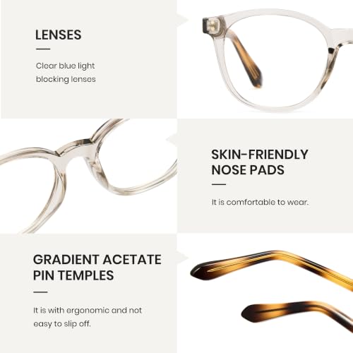 Cyxus Lunettes photochromiques pour hommes et femmes, protection UV400 et blocage de la lumière bleue, taille 8375 (Marron) – vue 7