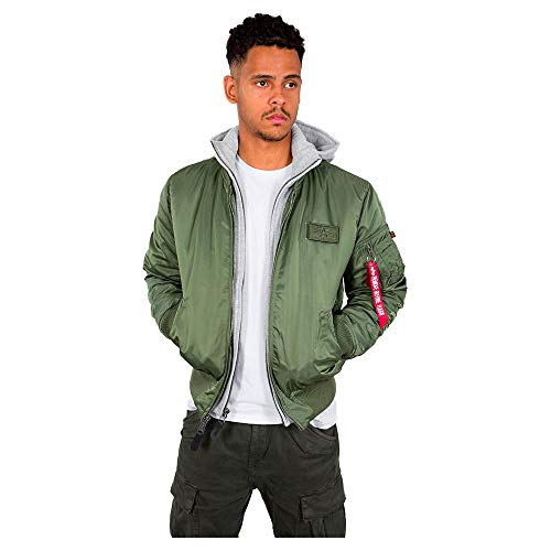 Alpha Industries Herren MA-1 D-Tec Bomberjacke, Grün (Sage-Green 01),...
