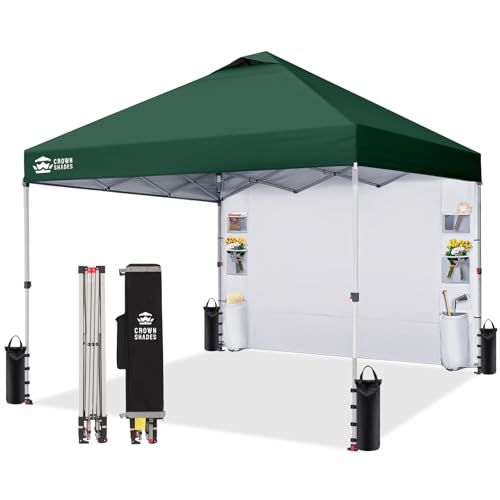 CROWN SHADES Canopy Tent 10x10 Pop Up Canopy Outdoor Shade