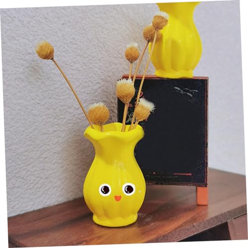 CIMAXIC Mikro Landschaft Blumentopf bastelzeug Craft Mini-Pflanzgefäß aus Keramik Miniatur-Porzellanvase Modelle Mini- -Dekor dekorative gefälschte Vase Puppenhaus Baby – Bild 4
