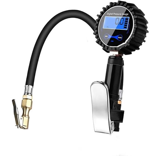 Infidel Digital Car Tire Inflator with Pressure Gauge Air Chuck Tire Pressure Gauge for Truck/Car/Bike Luminous Display,Box pacakge