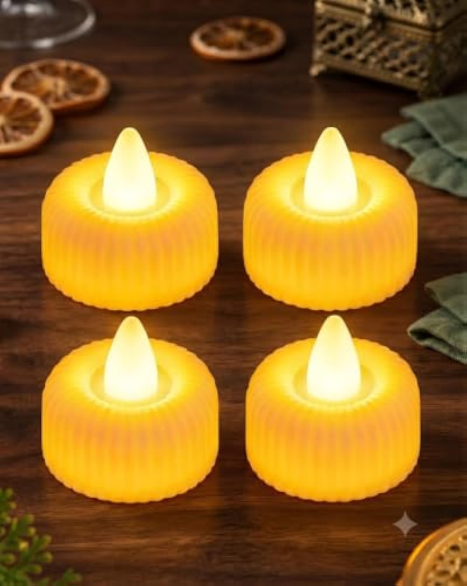Decorative LED Flameless Candle with Realistic Flame Light