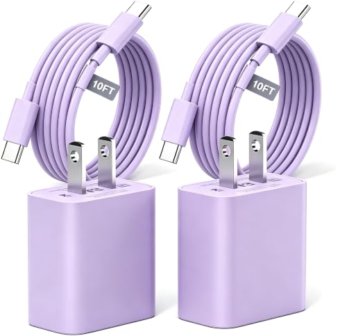 iPhone 18 17 16 15 Charger Fast Charging 10FT 20W USB C Charger Block Cable