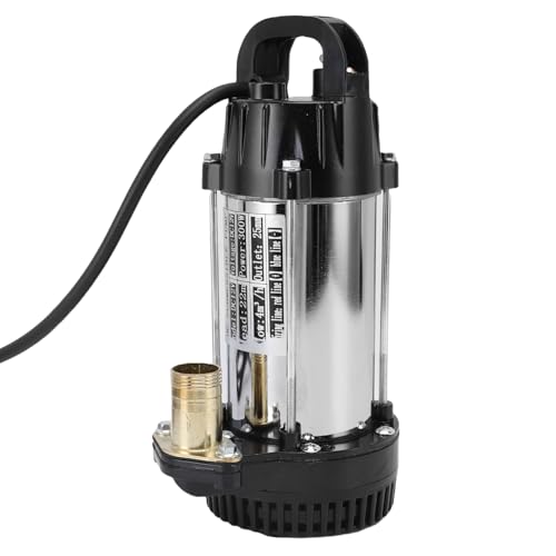 Pompe submersible 12V grand débit 4 m³/h pour eaux usées - 5