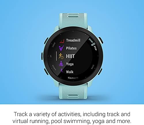 Garmin Forerunner 55 GPS Running Smartwatch, Aqua