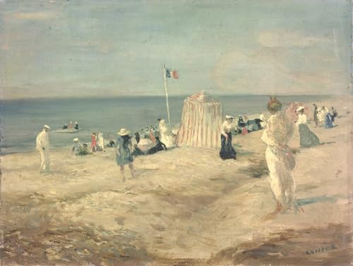 Cuadro lienzo La spiaggia di Ambleteuse Charles Edward Conder 60x90cm
