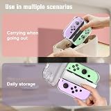 FINTIE Etui do przechowywania Joy-con przenośne pyłoszczelne pudełko ochronne kompatybilne z Nintendo Switch Joy-Con, Switch/OLED PC, przezroczysta obudowa z zamknięciem magnetycznym (przezroczysta)
