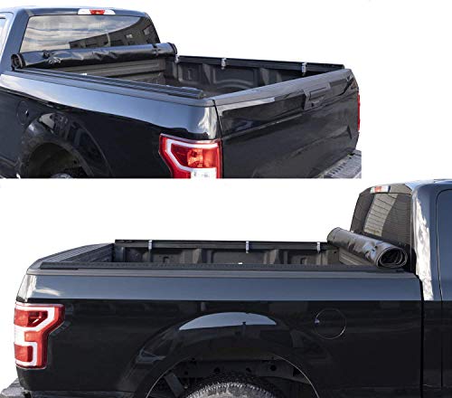Kscpro Truck Bed Tonneau Cover Soft Roll Up Fits 2019-2023 Dodge Ram 1500 New Body Style; 6'4'' Bed, Fleetside (Does Not Fit With Multi-Function Tailgate And Rambox) #TOP3