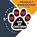 Magnet Me Up: I Love My Cane Corso Pup Pawprint Magnet Decal - 5 Inch - Heavy-Duty Automotive Magnet - Showcase Your Affection for Your Cane Corso Puppy - Ideal for Car, Truck, SUV
